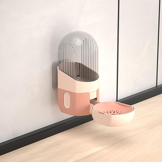 Water Feeder Automatic and Dispenser Feeding Watering Pet Cage Mount Automatic Pet Feeder for Cats