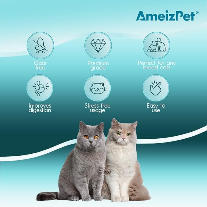 AmeizPet Catnip Sticks for Cats, Cat Dental Chew Sticks - Natural Matatabi Cat Dental Care, Silvervine Cat Teeth Cleaning (12 pcs)