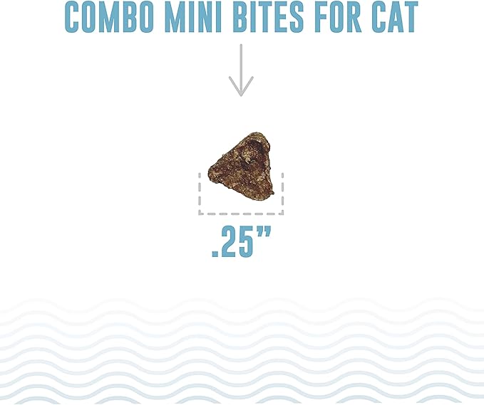 Icelandic+ Mini Combo Bites: Cod & Herring - 1.7oz Bag - Cat Treats, .25" Crunchy Bites, 2 Ingredient Natural Pet Snacks, No Fillers, Wild-Caught Fish