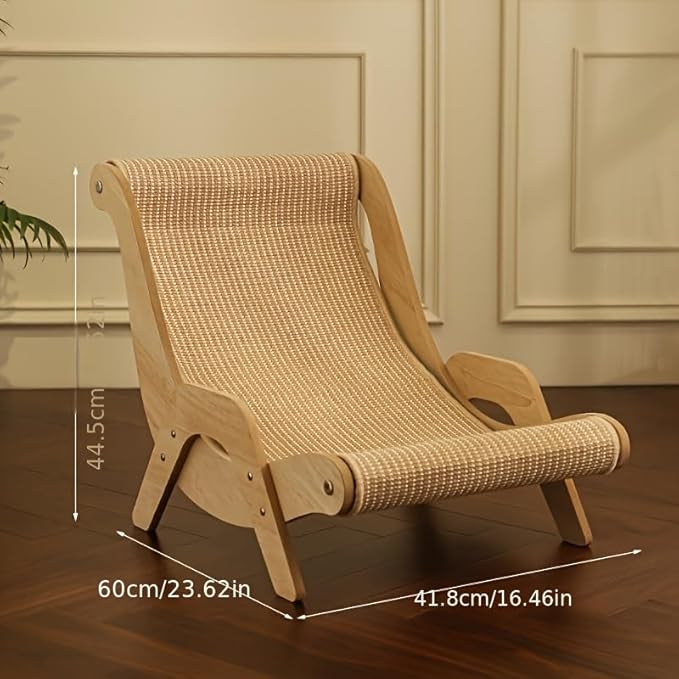 Extra Large Cat Scratcher: 31.5 inch Cat Scratch Pad&Bed Lounge for Indoor Cats - Modern Cats Furniture for Scratching and Resting