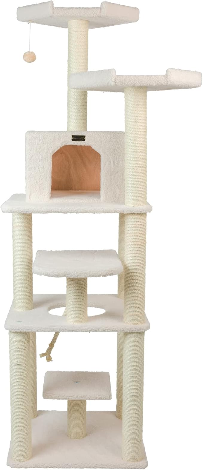Armarkat Cat Tree Model B7801, Alabaster, 32"(L)X27"(W)X78"(H)