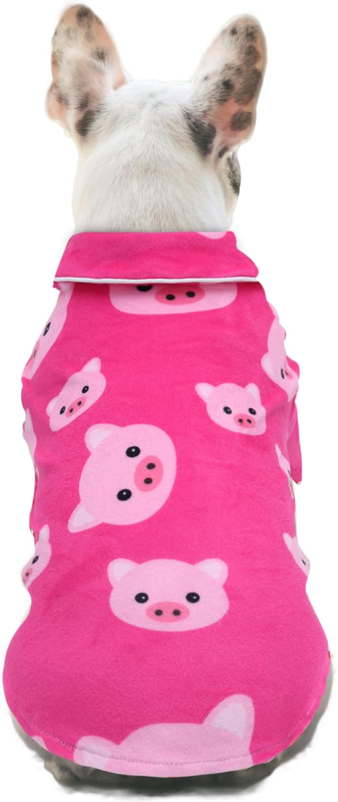 CuteBone Two-Leg Velvet Pet Pajamas Girl Dog Clothes - Soft, Cozy, and Stretchy Boy Pjs for Small, Medium Dogs and Cats Winter Sleepwear Apparel LTP02S