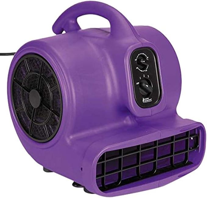 PetEdge Master Equipment Blue Force Air Dryer with Cage – Quiet Pet Fur Dryer Offers 3 Speeds Up to 2,000 CFM, 0.33 HP