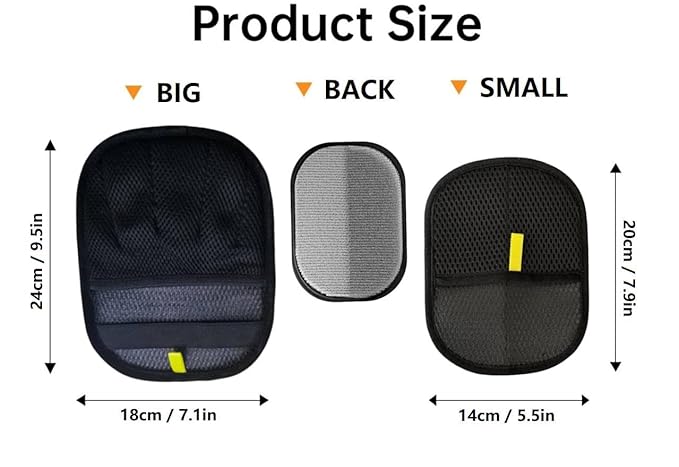 Pet Hair Remover, Electrostatic Pet Hair Removal Gloves, Reusable Cat & Dog Hair Removal Tool, Upgraded Pet Grooming Gloves for Couch, Furniture, Carpet, Clothing & Car Seats（1 Large +1 Small）