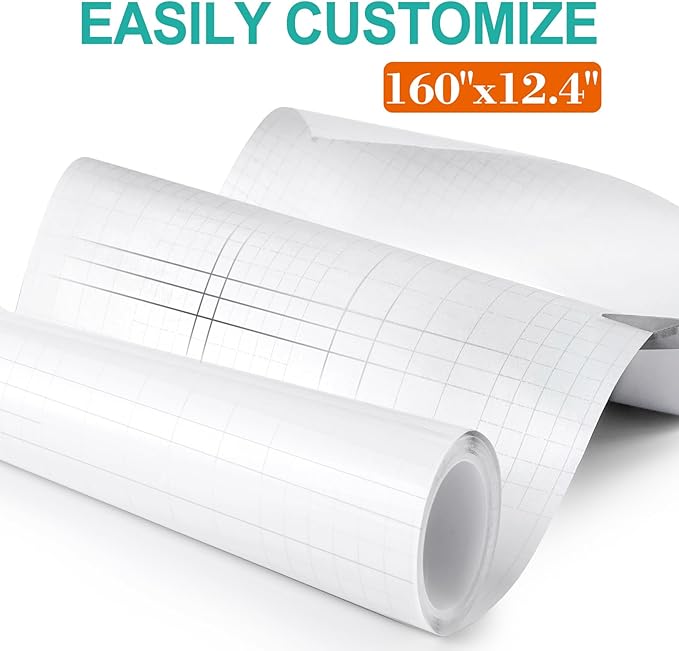[Thicken Vinyl] Anti Cat Scratch Furniture Protector, Single-Sided Sticky Couch Protector for Cats, Flexible Couch Corner Guard Under Cats Claw, Cat Scratch Deterrent Tape-(160" x 12.4")