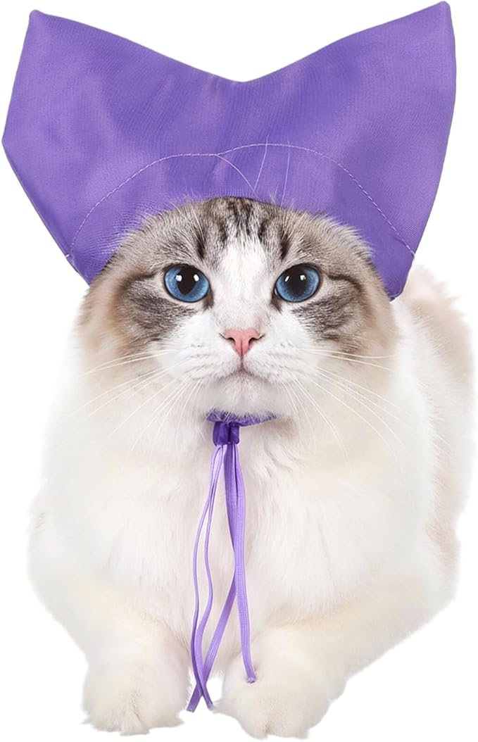 Cat Ear Covers for Bath, Dog Ear Covers for Bath Adjustable Pet Shower Cap Shower Caps Waterproof Small Dog Cat Pet Bathing Drops Guard Grooming Accessories for Kitten Puppy Small Pets Protector