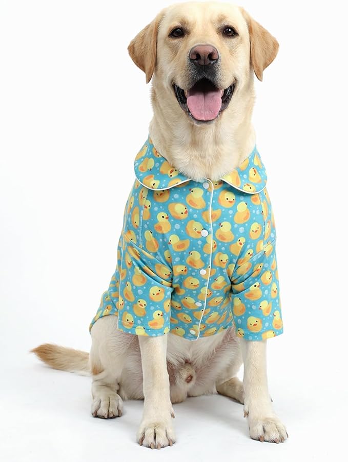 CuteBone Two-Leg Velvet Pet Pajamas Girl Dog Clothes - Soft, Cozy, and Stretchy Boy Pjs for Medium, Large Dogs and Cats Winter Sleepwear Apparel LTP10-3XL