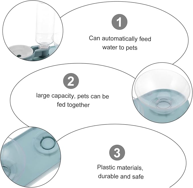 Dual-use Pet Feeder Easy-Clean Automatic Water Feeder Cat Accessory Bowl