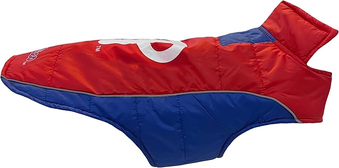 MLB Philadelphia Phillies Puffer Vest for Dogs & Cats, Size Large. Warm, Cozy, & Waterproof Dog Coat, for Small & Large Dogs/Cats. Best MLB Licensed PET Warming Sports Jacket