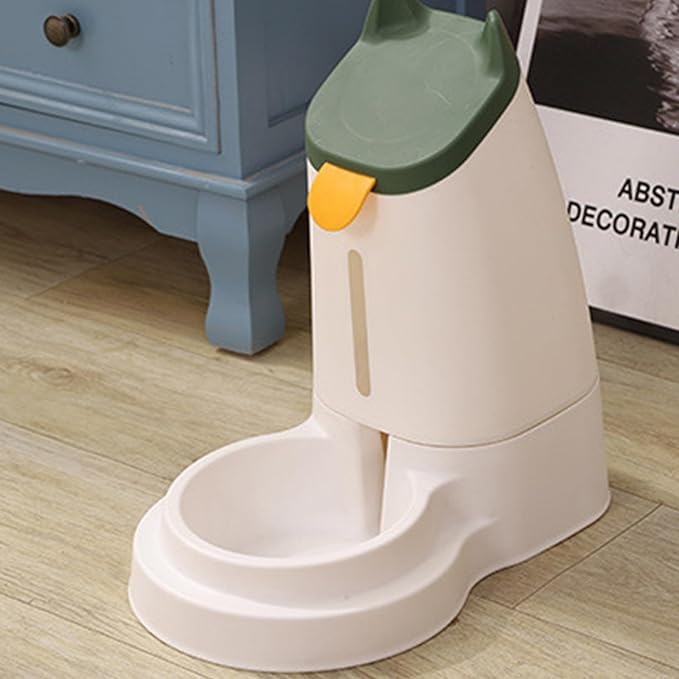 XISAOK Cat Water Feeder Cat Feeding Watering Feeder Cat Water Dispenser Cat Automatic Feeder and Water Cat Feeder