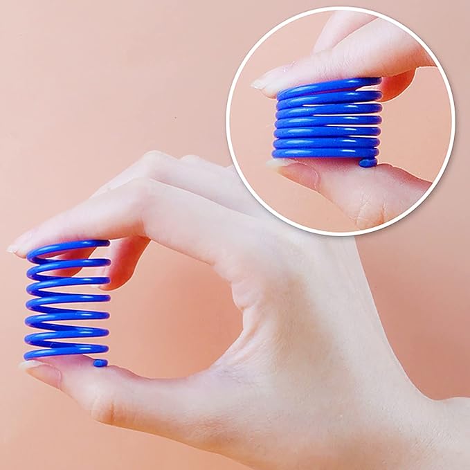 Andiker Cat Springs for Indoor Cats, 12Pc Cat Creative Toy to Kill Time and Keep Fit Interactive Cat Toy Spring Colorful Springs Cat Toy for Swatting, Biting, Hunting Kitten Toys (Colorful)