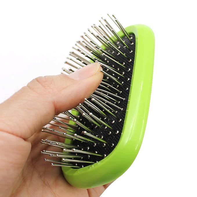 H&H Pets Grooming Kit for Dogs & Cats - 3 in 1 Professional Pet Brush - Bath Massage, Pin Slicker & Bristle Brush - Lightweight & Compact for Everyday Use