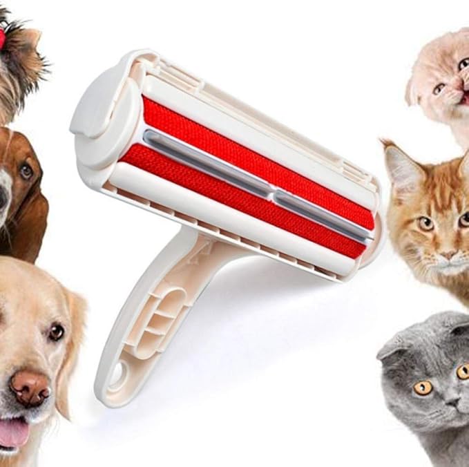 YITON Pet Hair Remover Brushes 2 Way Fur Buster Pet Dog Cat Hair Lint Remover Roller Resuable Fur Self Cleaning Removing Brush One Hand Operate 1Pcs