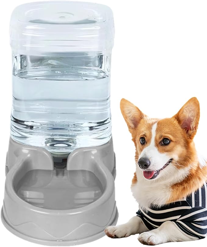 Large Capacity Pet Drinking Dispenser - Automatic Cat Dog Feeder, Bowl | Watering Station for Small Medium Puppy Kitten Animals, Spill Resistant Household Indoor Supply