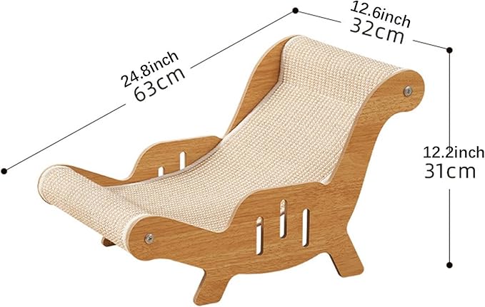 Cat Sisal Lounge Chair Cat Scratching Board Cat Scratcher Cat Furniture Sturdy Cat Couch Bed Pad Cozy for Pet Indoor Cats