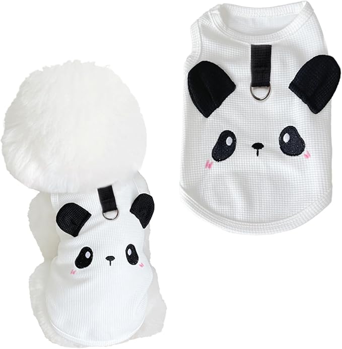Pig/Panda Printed 3D Cat and Dog Tank Top, Cute Sleeveless Pet Clothing Tank Top for Small and Medium Dogs
