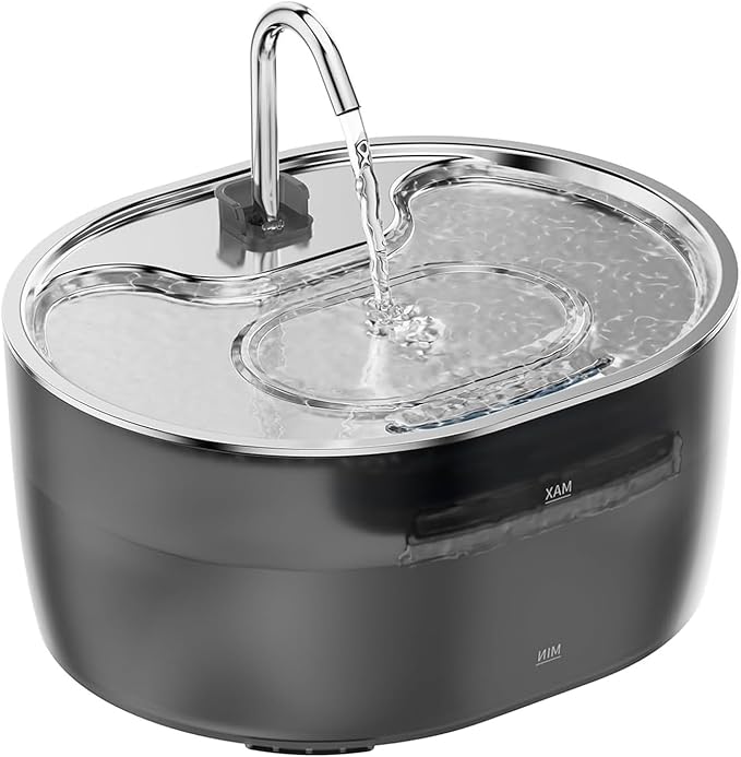 SelfCleaning Cats Water Bowl with Stainless Steel Spouts Automatic Water Flows Systems for Multiple Pet Watering Supply Large Capacity Pet Drinking Bowl