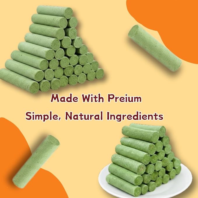 Chicken & Cat Grass Sticks for Cats, Natural Hairball Control Treats to Support Healthy Digestion, A Soft & Chewy Grain-Free Snack with Real Chicken,40 Count