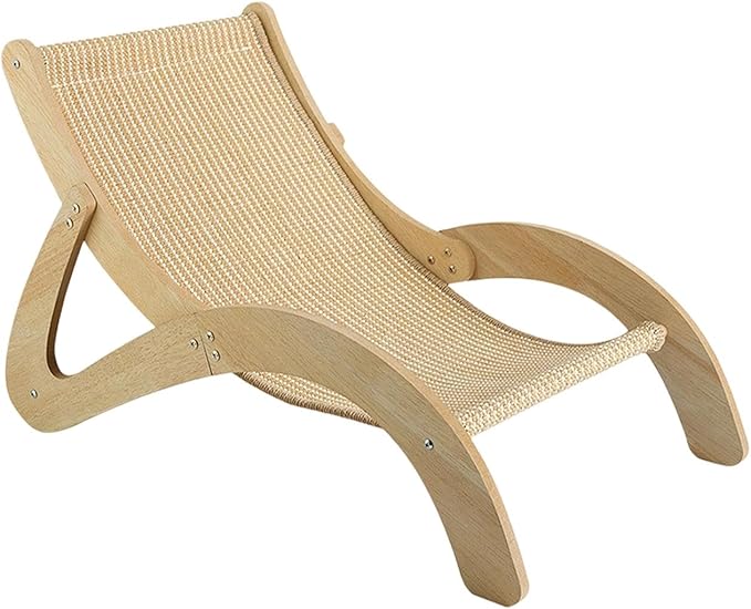 Baoblaze Cat Scratcher Bed Hammock, Furniture Protection Portable Sleeping Scratching Lounge Elevated Bed for Puppy Indoor Bunny