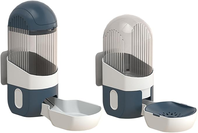 Water Feeder Automatic and Dispenser Feeding Watering Pet Cage Mount Automatic Pet Feeder for Cats