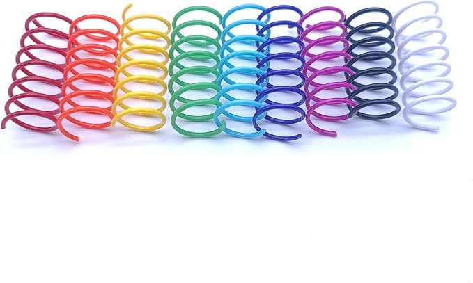 9 Colors Cat Spring Toy, Colorful Springs Self-Play Cat Toys for Indoor Cats,Interactive Cat Toy, Cat Kittens Spiral Coil Springs for Swatting,Biting,Hunting,Pouncing -36PCS