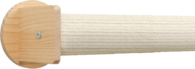 Trixie Cat Wall Furniture Set 5 - Cat Wall Corner Scratcher, Climbing Shelves - 2 Sisal Rope Scratching Posts - Elevated Shelf - Natural/White