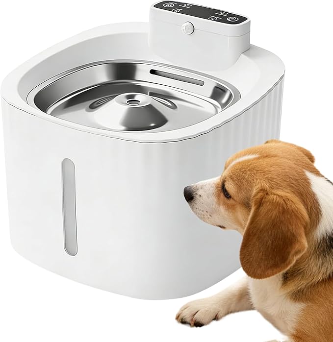 Smart Pet Water Fountain – Sensor Activated Wireless Drinking Dispenser with LED Light | Large Capacity Auto Circulation System, Quiet Hydration for Cats Dogs Indoor Use