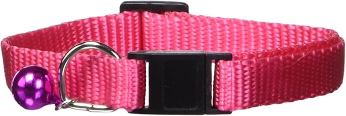 Guardian Gear Nylon Cat Collar, 8-12-Inch, Flamingo Pink