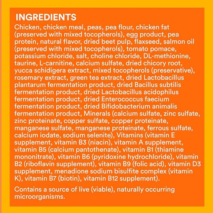 WholeHearted Healthy Digestion Chicken and Egg Product Recipe Dry Cat Food 3 lbs.
