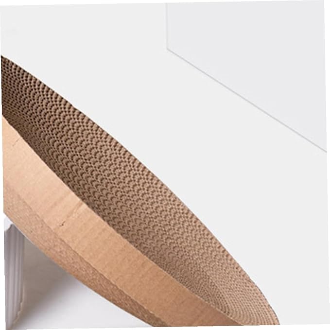 Cat Scratcher Replacement Core Pad, Recycled Corrugated Cardboard Scratching for Indoor Cats and Kittens, Interactive Pet Scratch Bed to Stress and Protect Furniture