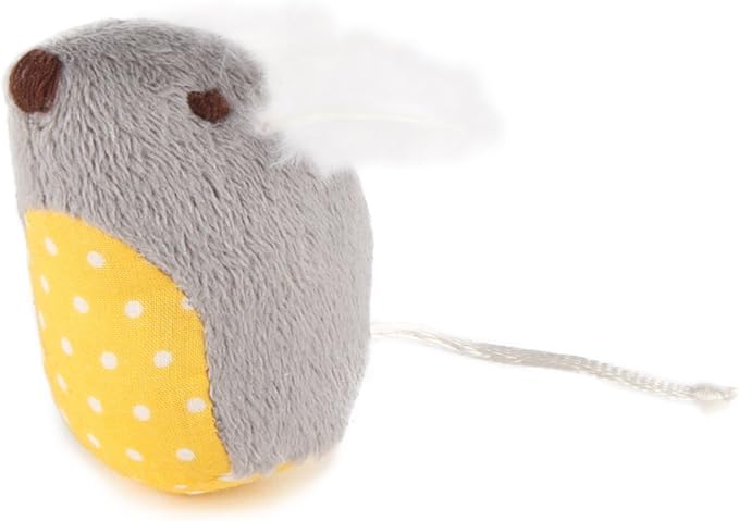 SmartyKat (2 Count Mouse Mates Plush Catnip Cat Toys - Brown/Gray, 2 Count (Pack of 2)