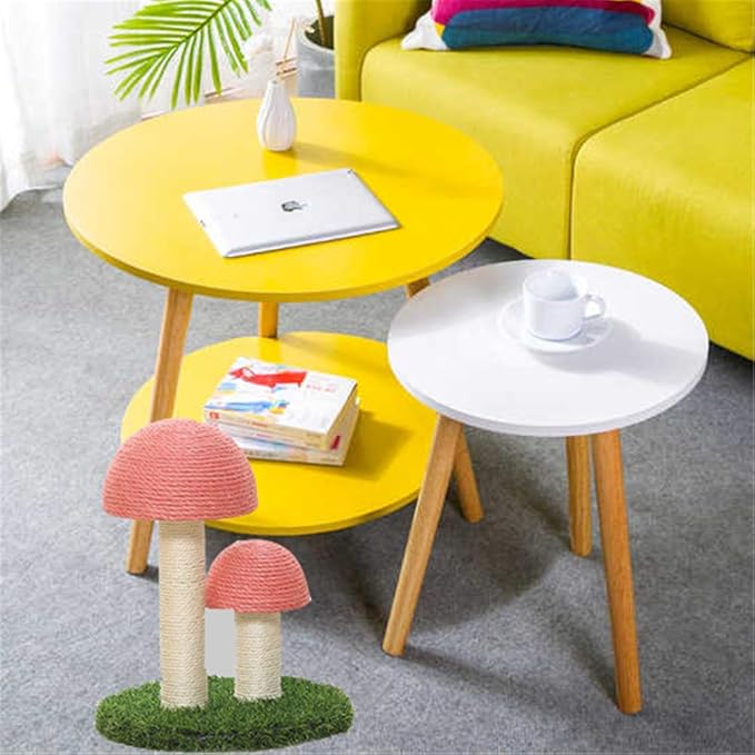 Cat Scratching Post Mushrooms Scratching Post Simulated Lawn Cat Climbing Frame Sisal Cat Scratcher Kittens Toy Home Furniture Protection Grey