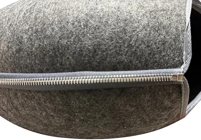 Cat Cave Donut for Large Cats and Small Dogs Up to 30 lbs | Pet Cat House Tunnel Bed | Washable & Scratch-Resistant Pet Bed | Versatile Donut Cat Cave | Covered Cat Beds for Indoor Cats Large | Hegale