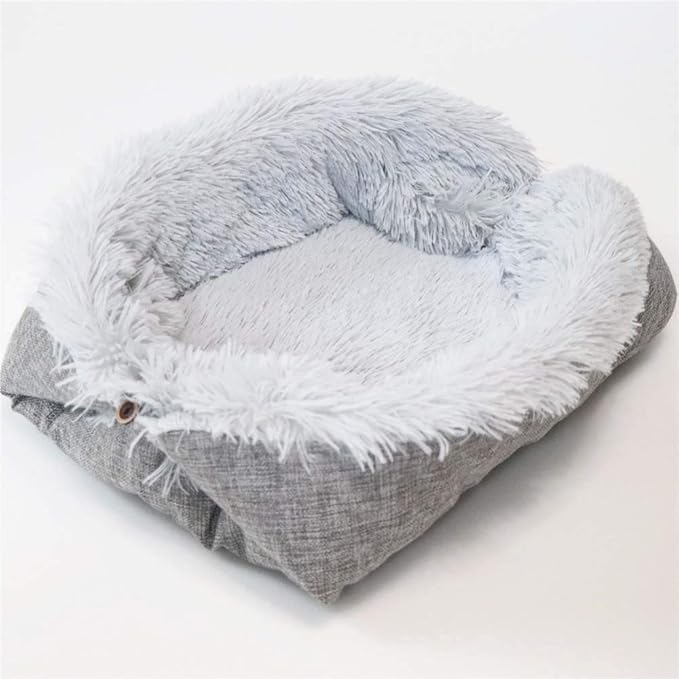 Gray Cat Litter Pet Mat Kennel Cat Pad Dual South Korea Velvet Long-haired Cat Litter Mattress Pet Pad Nest Fall and Winter 61cm X 51 cm
