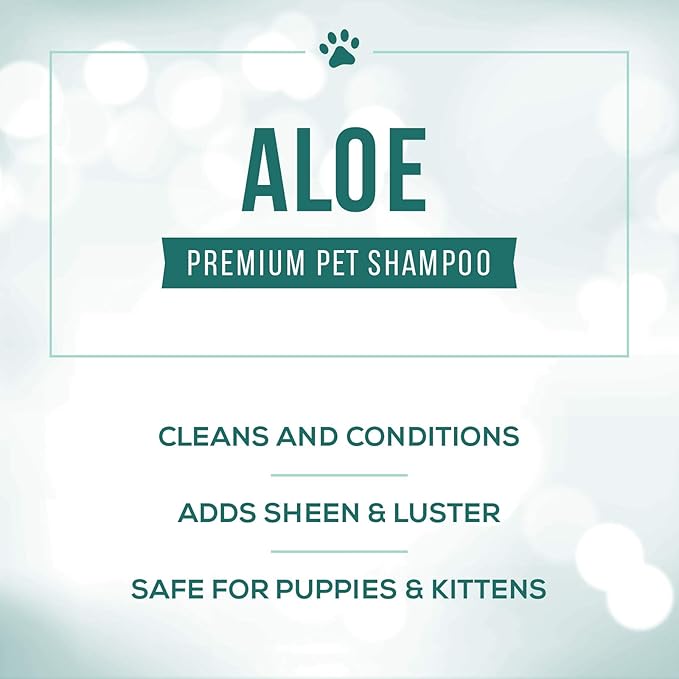 Nature's Specialties Aloe Premium Ultra Concentrated Dog Shampoo Conditioner for Pets, Makes up to 4 Gallons, Natural Choice for Professional Groomers, Herbal Aloe Infused Formula, Made in USA, 32 oz