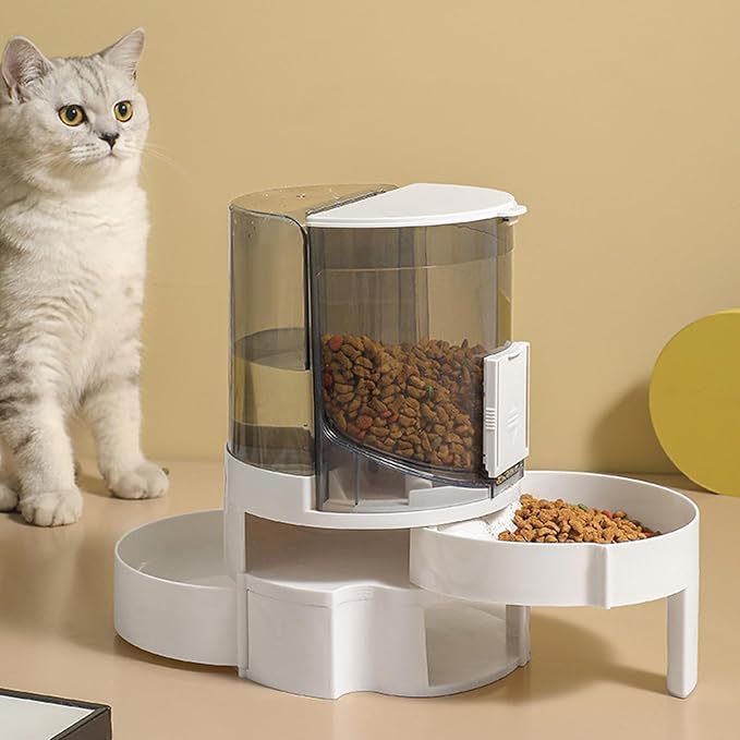 Pet Feeding Bowl Cats Water Dispenser Food Feeder Treat Bowl Automatic Dog Houseware Watering Supplies for Cats for Pets