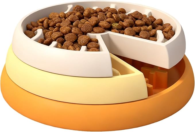 Removable Pet Bowl - Ergonomic Cat Bowl, 21x21x8cm Kitten Feeder with Stable Bottom, Pet Food Vessel Accessories, Feeding & Watering Supplies Bowls, Mealtime Cat Accessory for Pets