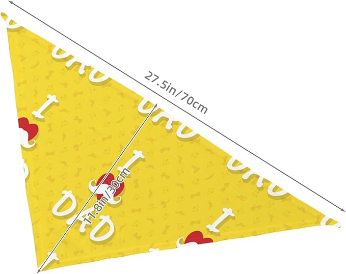 Happy Father's Day Dog Bandana Adjustable Reversible Triangle Dog Scarf Scarves Pet Bibs Costume Accessory Decor for Cats