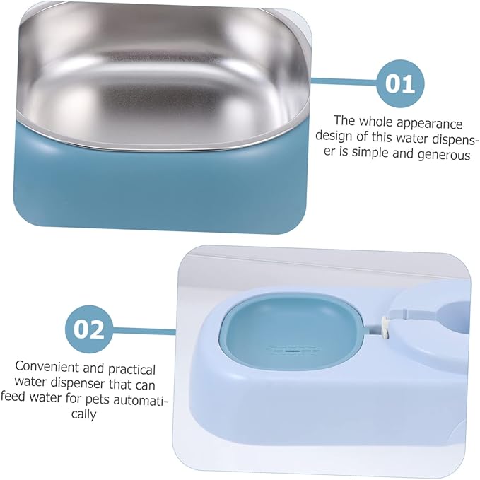 Abaodam Automatic PET Water Dispenser Large Capacity Cat and Dog Water Feeder Gravity-Powered Watering Device for Home Use