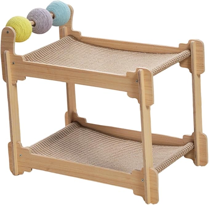 Baoblaze Cat Scratcher Bed Cat House Hut Cats Furniture Interactive Ball Toy Scratching Pad for Indoor Outdoor Cats Kitten Pet Playing