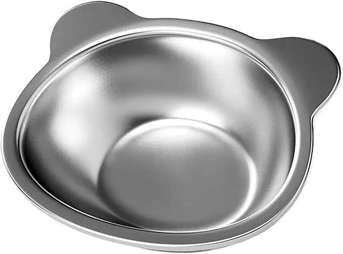 Raised Cat Bowls Tilted Food Bowl 304 Stainless Steel Pet Supplies for Puppy