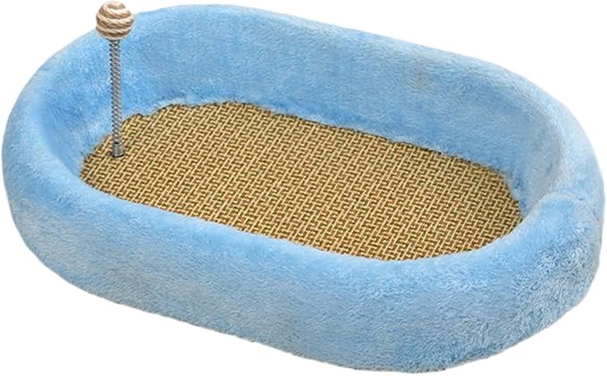 Cat Scratcher Pad Kitten Bed Sofa Protection Play Furniture Protector Training Toys Cat Scratching Board Cats Scratching Pad- Blue