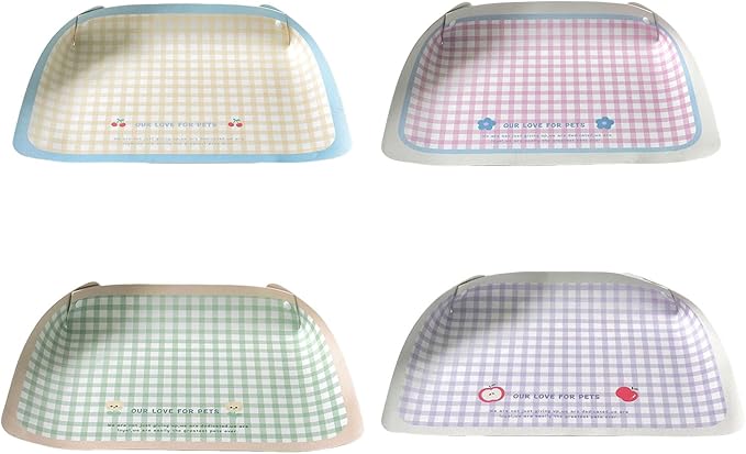 Scratch-Resistant Pet Bowl Mat, PU Placemat for Dogs & Cats, Spill-Proof Design with Easy Maintenance PU Leather Pet Feeding Mat