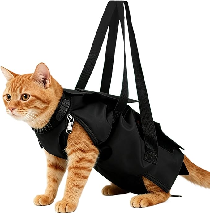 Cat Grooming Bag - Adjustable Pet Wrap | Portable Cat Grooming Supplies for Nail Trimming, Bathing, Teeth Cleaning, Clipping, and Care, Suitable for Small, Medium, and Large Cats At Home Or Groomings