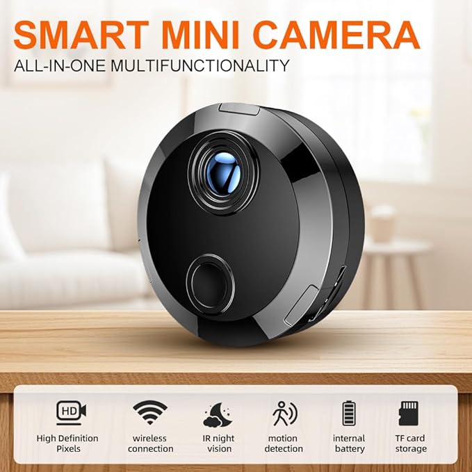 2K HD Hidden Cameras - WiFi Security Camera - Spy Cam-Indoor Nanny Cam -Baby pet Camera - Home Security for with App -Surveillance Cameras with Motion Detection and Night Vision