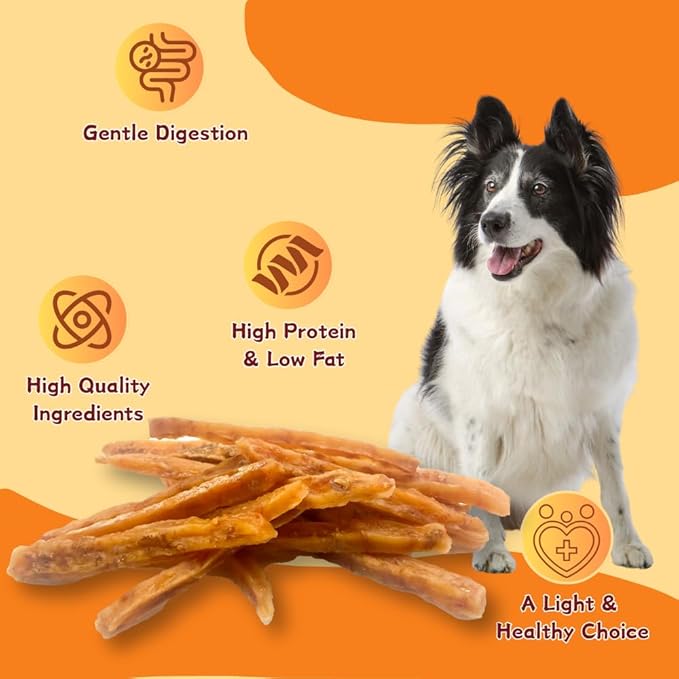 Chicken & Milk Jerky, Irresistible High-Protein Dog Treats, Calcium-Rich Tender Chews for Strong Bones & Teeth, Natural Training Reward (2 Pack x 10.58 Ounce (Pack of 2),Chicken)