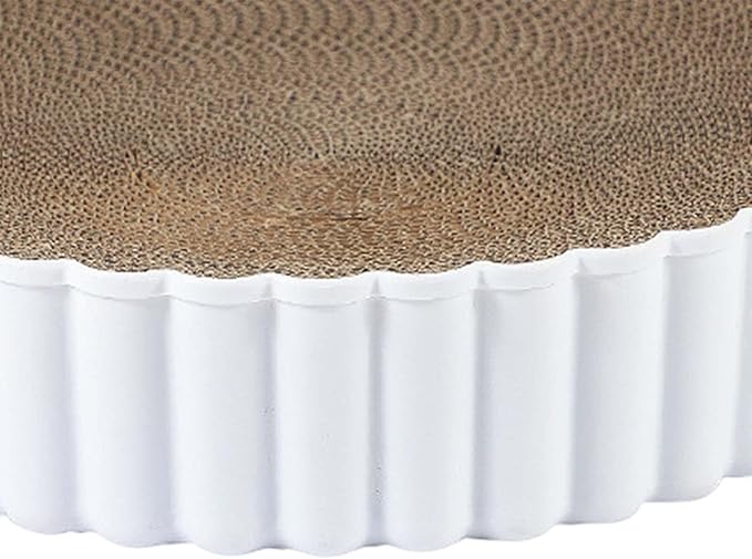 Cat Scratcher Cardboard,Cat Scratching Lounge Bed,Furniture Protection nest Cat Scratch Pad, Cat Cardboard Pad for Indoor Cats Training, White