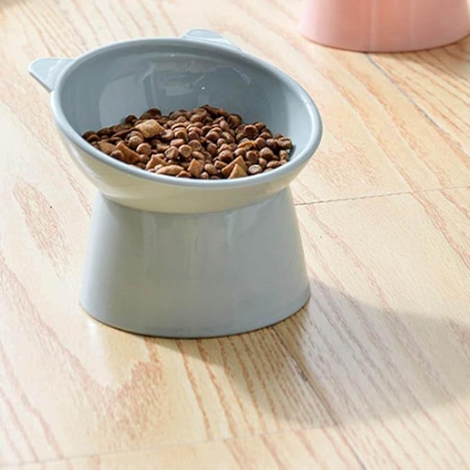 Non-Slip Cat Bowls with Raised Stand Oblique Pet Food Water Bowl for Cats Dogs Pet Water Drinking Feeder Pet Products
