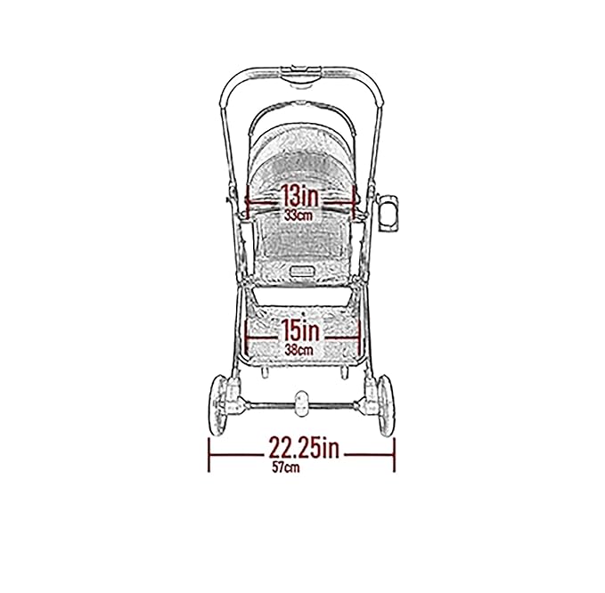 Pet Gear 3-in-1 Travel System, View 360 Stroller Converts to Carrier and Booster Seat with Easy Click N Go Technology, for Small Dogs & Cats, 4 Colors, Charcoal Jaguar- 4 Wheel