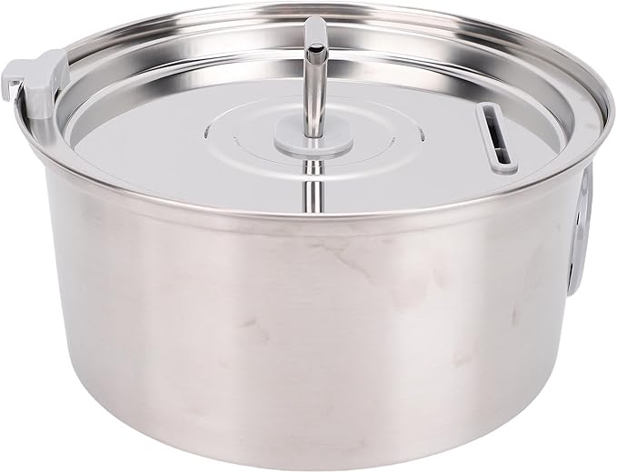 banapoy Cat Water Fountain, 3.2L Stainless Steel Pet Foundatin Water Bowl Pet Dispenser Drinking, Automatic Circulating, for Small Dog Large Kitty